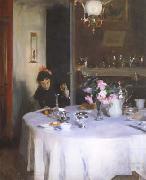 John Singer Sargent The Breakfast Table (mk18) painting